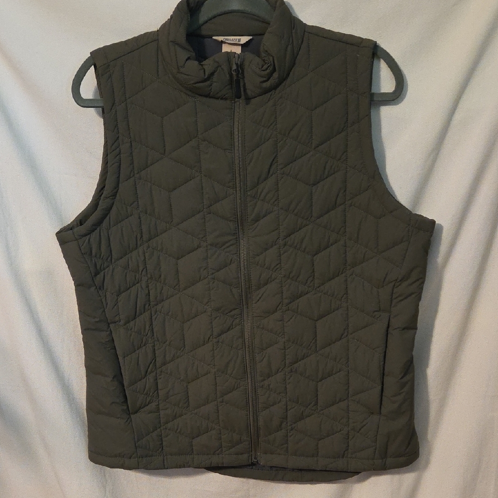 Duluth Trading Co Agiloft Quilted Vest Green Size Large